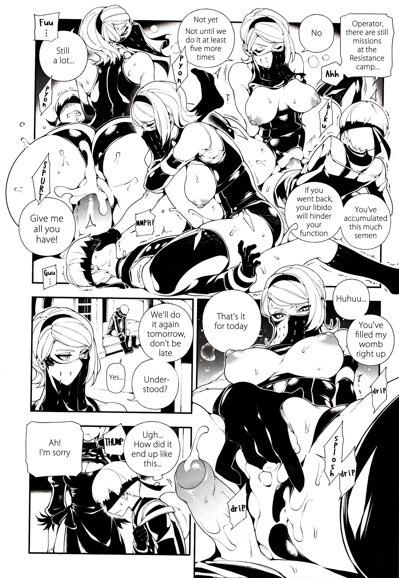 (FF31) [熊掌社 (魚生、俺正讀)] NieR : 2BR18 (ニーアオートマタ) [英訳]
