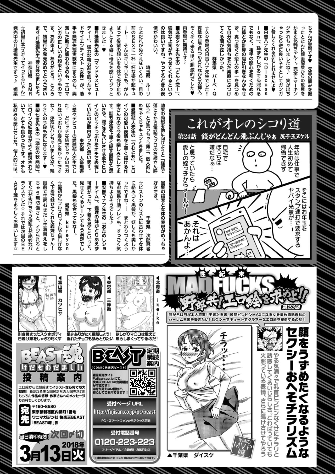 COMIC 快楽天ビースト 2018年3月号 [DL版]