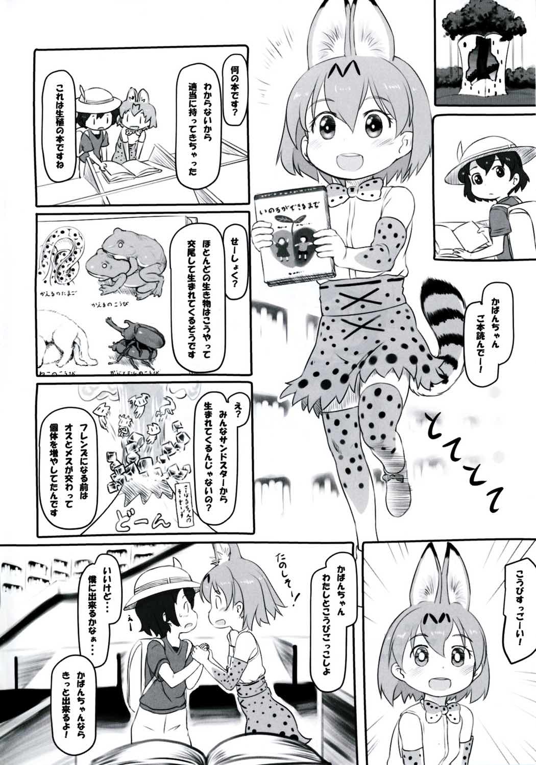 (ジャパリケット) [黒魔法研究所 (ぬかじ)] こうびのしかたをおしえて (けものフレンズ)