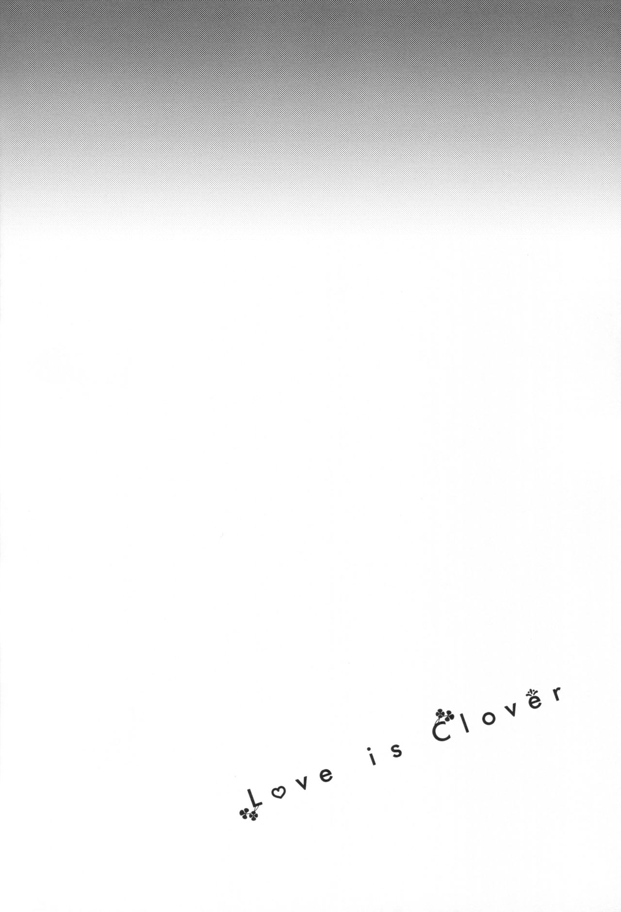 (シンデレラFESTIV@L) [Opaque (不透りょうこ)] Love is Clover (アイドルマスター シンデレラガールズ) [英訳]