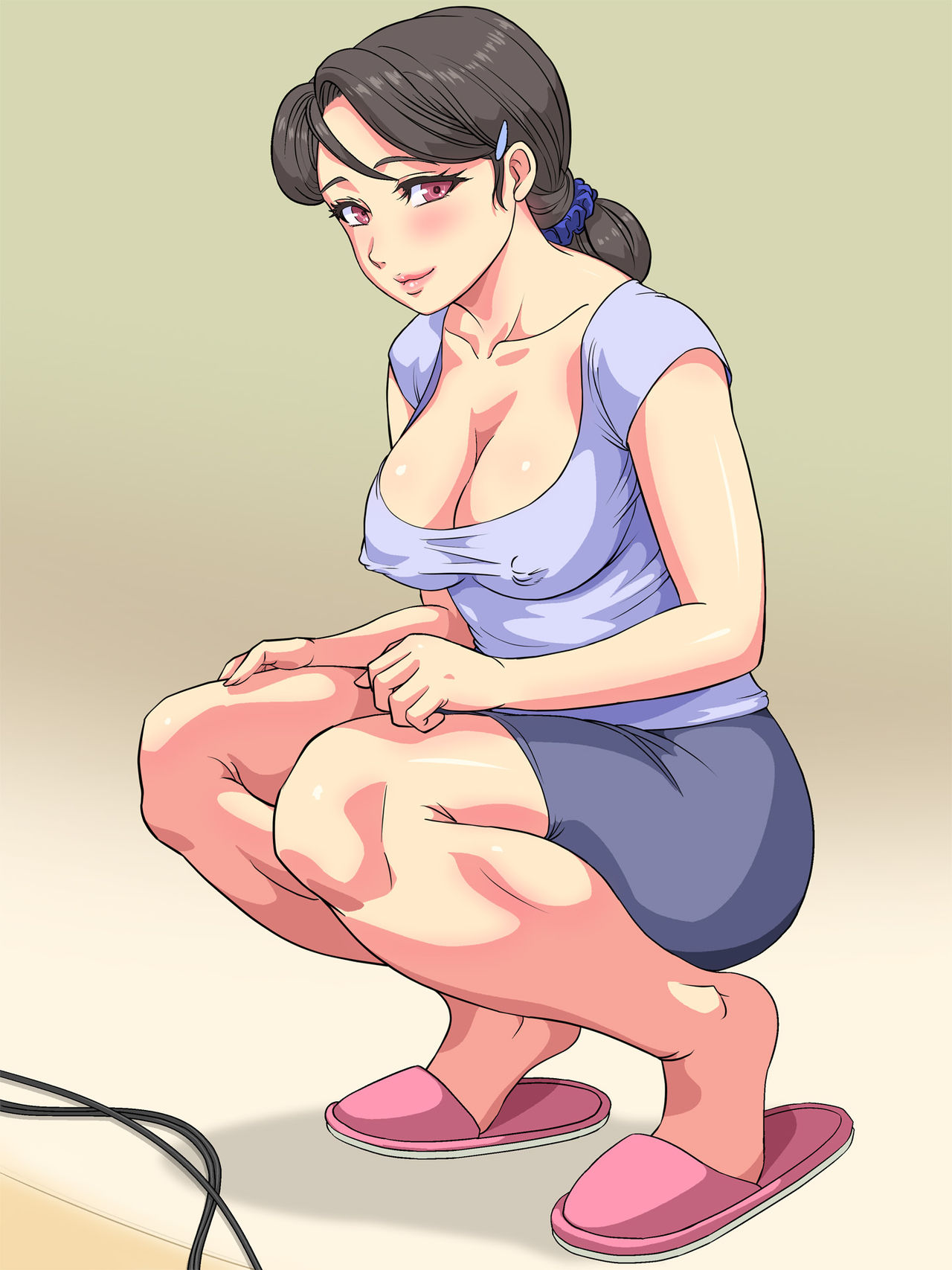 [ハイレグピーチ] 欲求不満の人妻・直子さんはセックスがしたくてたまらない!