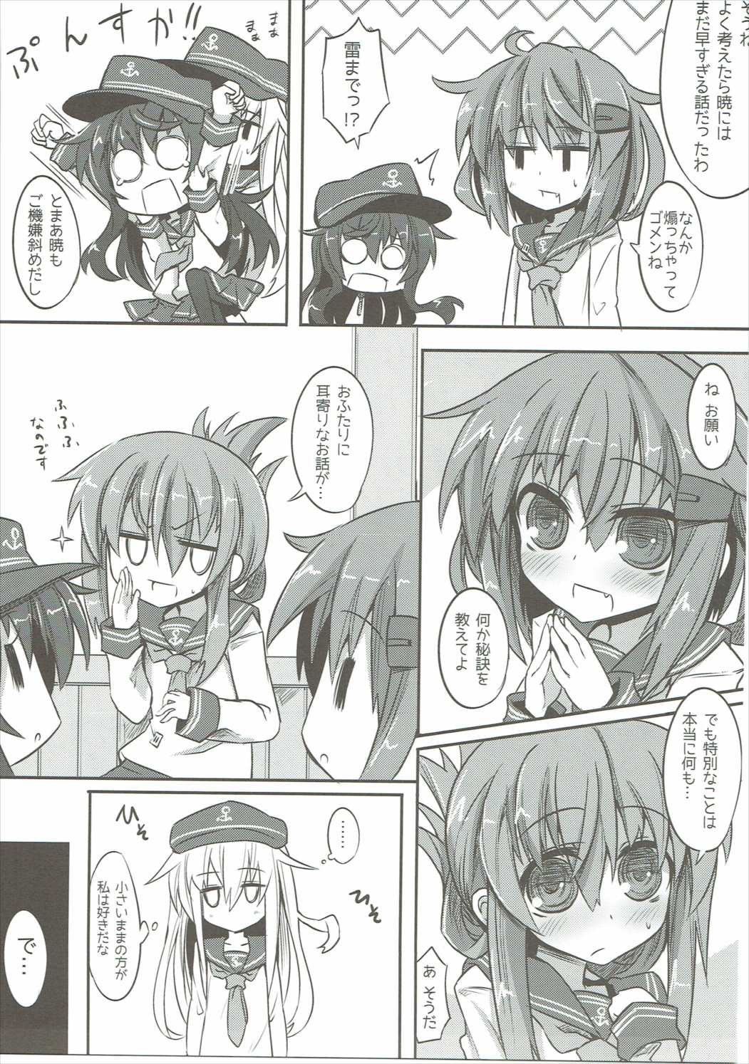 (C87) [シノビロケット (ササマシン)] 暁＆雷の第六くちくみるく！ (艦隊これくしょん -艦これ-)