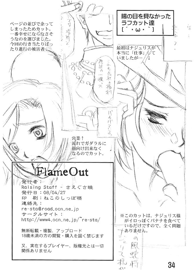 (COMIC1☆2) [Raising Staff (さえぐさ睦)] Flame Out (ファイナルファンタジーXI)
