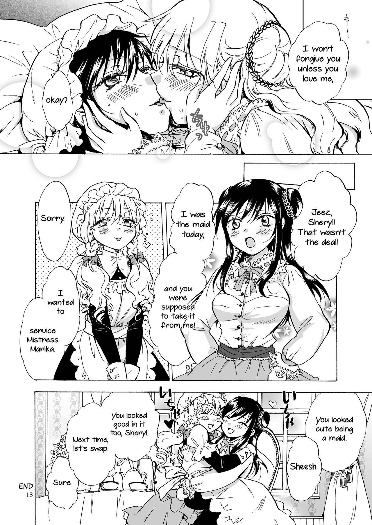 [peachpulsar (みら)] お嬢様とメイドさんが百合百合する漫画 [英訳] [DL版]