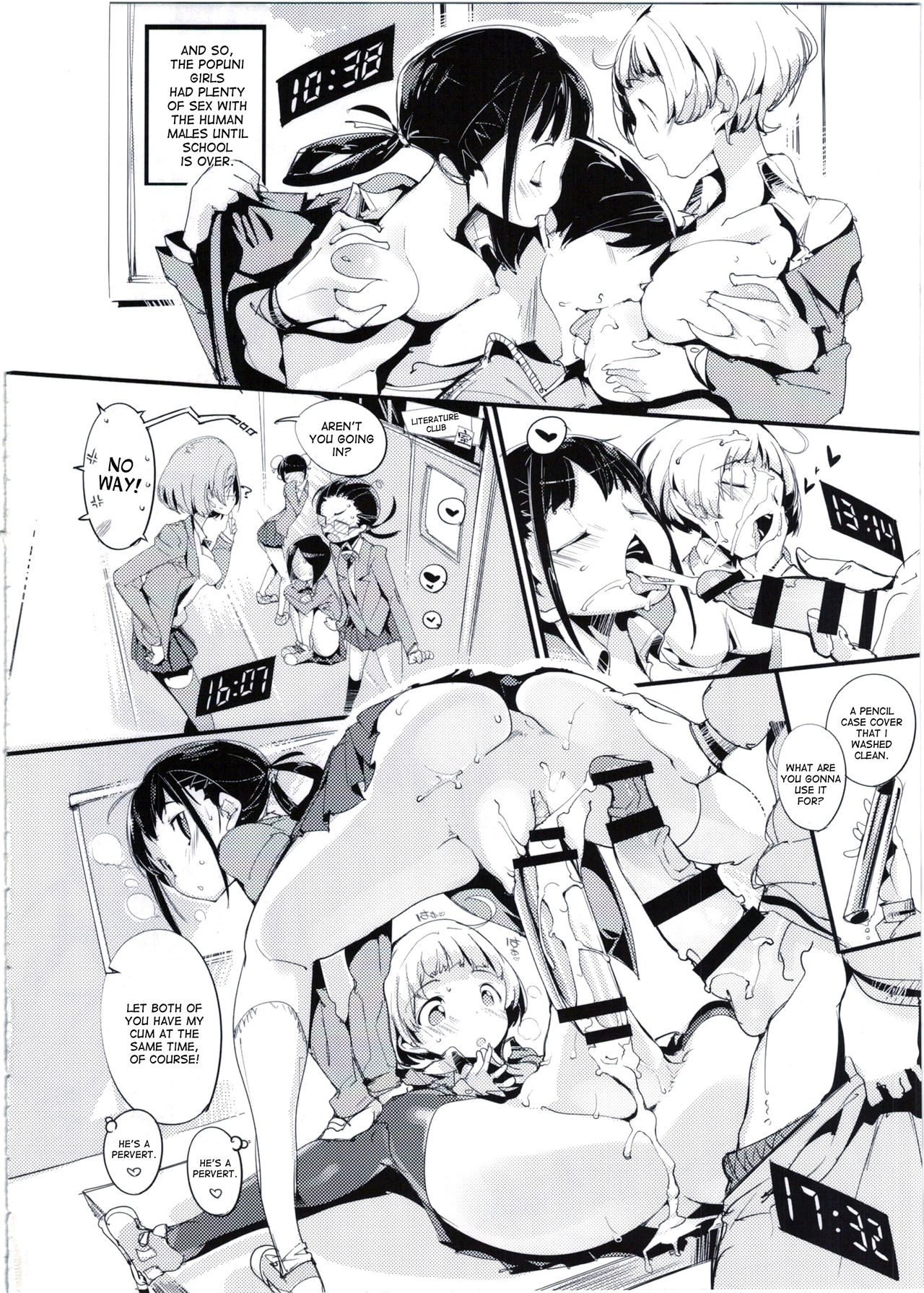 (C90) [ぽてとさらだ (くりす)] ポプ二系女子パニック！3 [英訳]