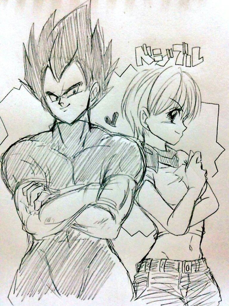 [サチ] ベジブル落書き漫画もどき (ドラゴンボール)