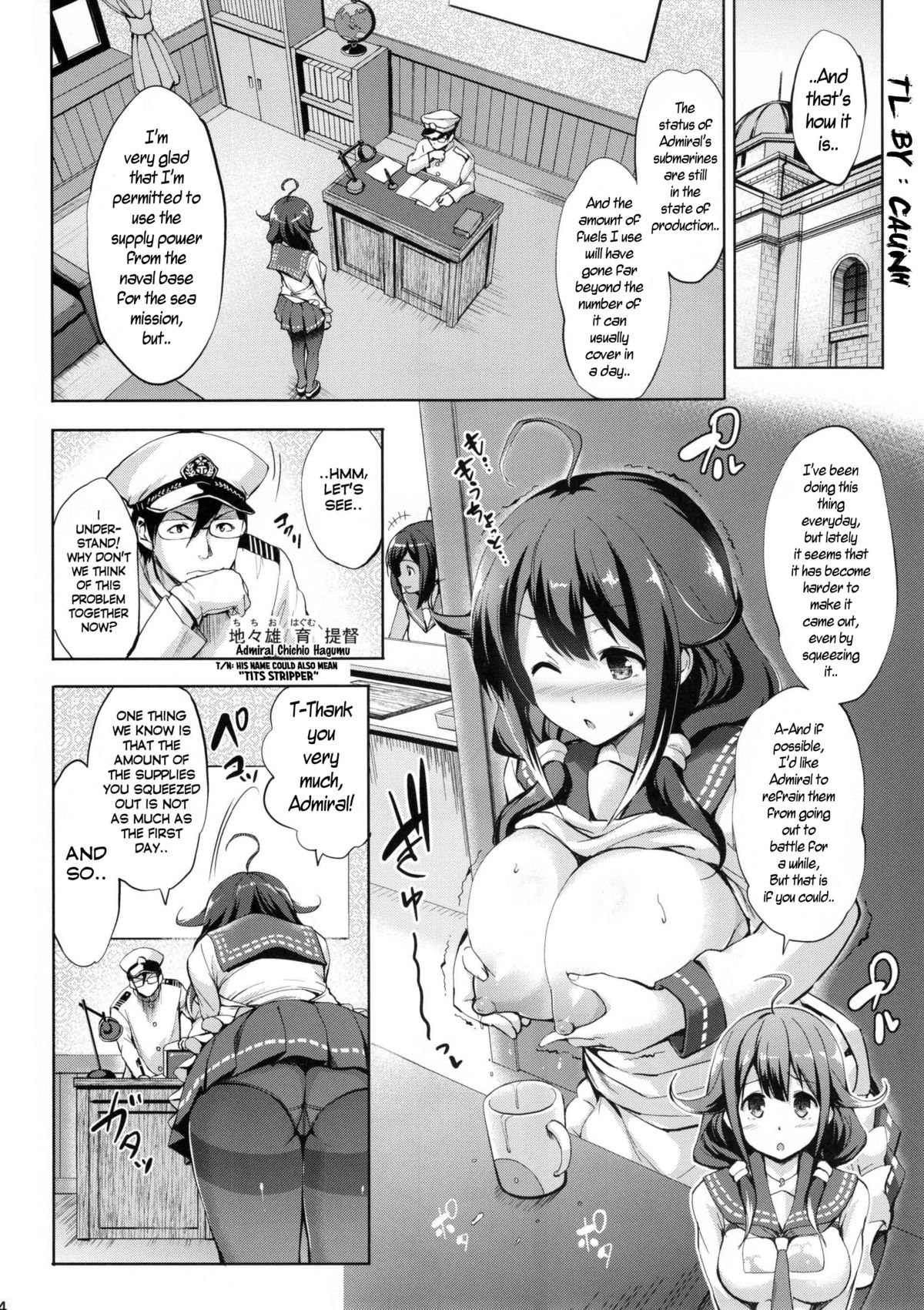 (C88) [常時無常 (篠塚醸二)] 大鯨育乳日誌 (艦隊これくしょん -艦これ-) [英訳]