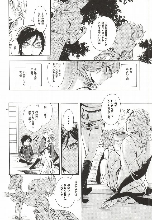 (HARUCC20) [Heavy syrup (ミツカ)] くちびる ゆびさき さくらいろ (刀剣乱舞)