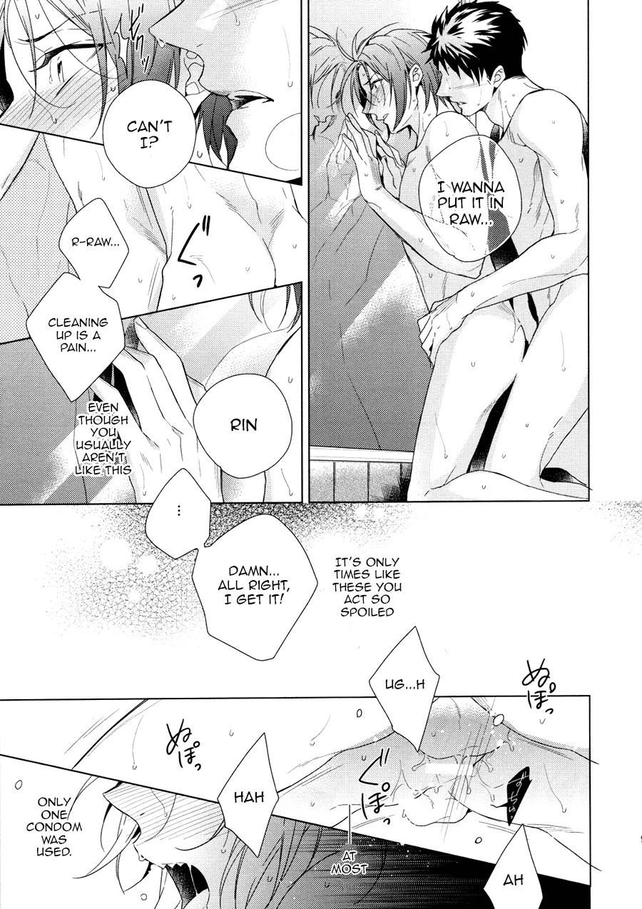 (恋愛自由形!entry6) [URO (あまま)] 今日は俺が××してやる! (Free!) [英訳]