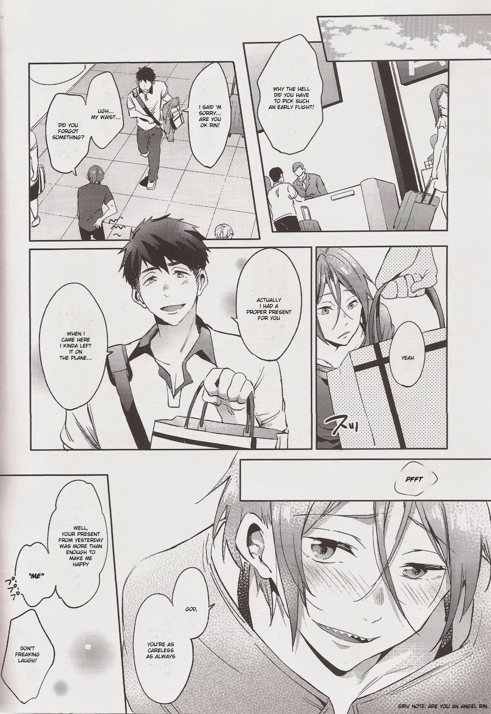 (恋愛ジョーズ4) [あめりかん☆ろっく (コタロー)] HappyHappyBoy (Free!) [英訳]