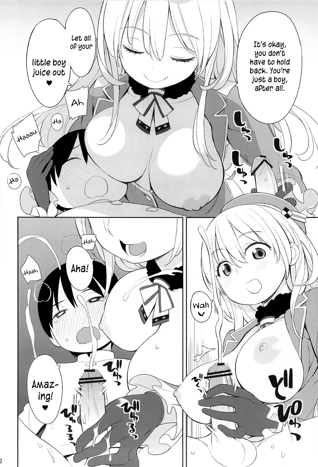 (サンクリ61) [ひぐま屋 (野良ヒグマ)] 愛宕とちいさな提督さん (艦隊これくしょん -艦これ-) [英訳]