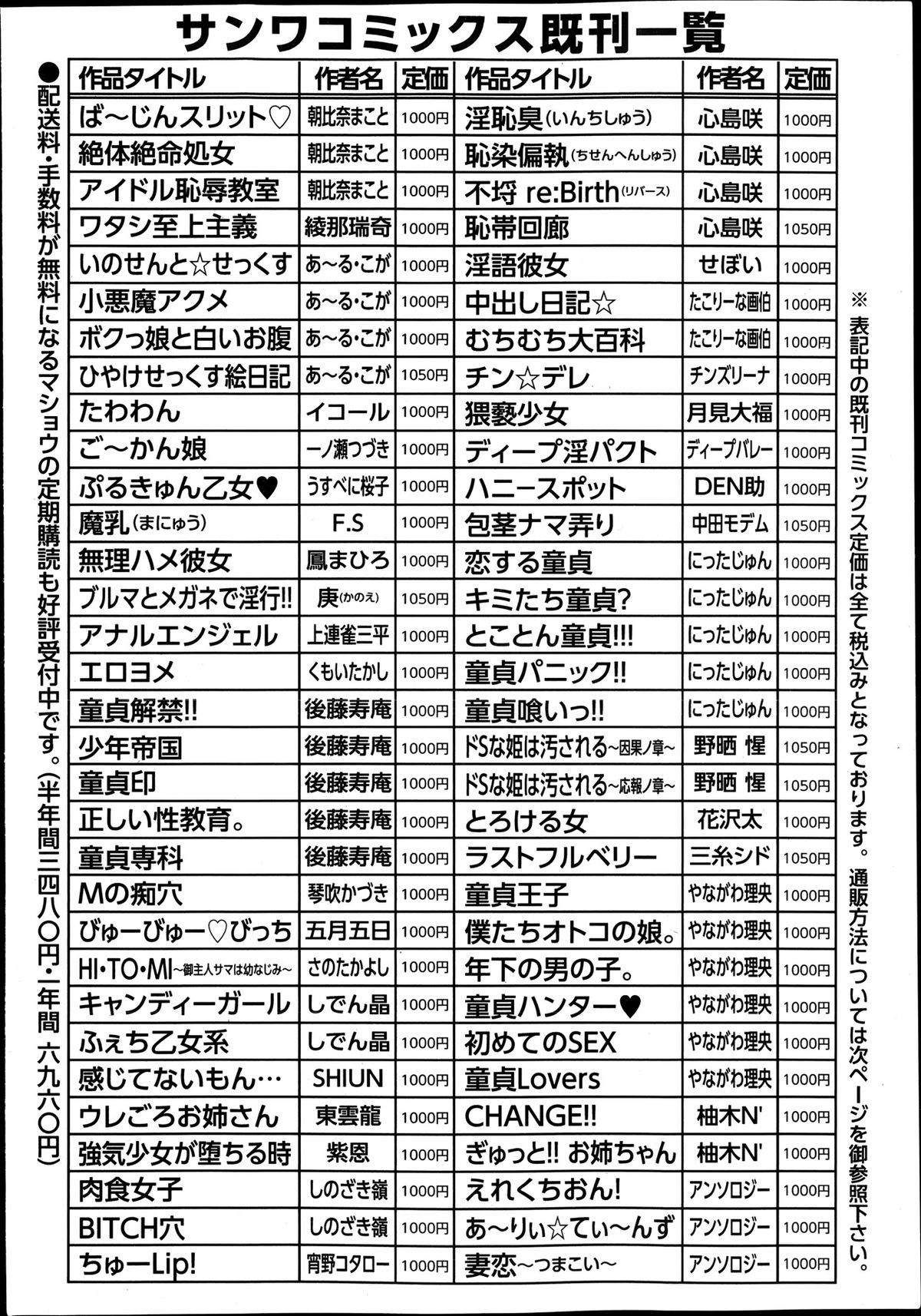 コミック・マショウ 2013年12月号