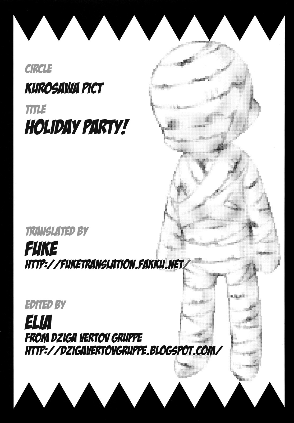 [黒澤pict (黒澤清崇)] Holiday Party! [英訳]