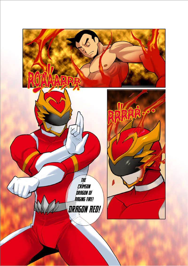 [我武者ら! (中田春平)] 聖龍戦隊ドラゴンレンジャー赤編序章,vol.1-4 [英訳] [DL版]