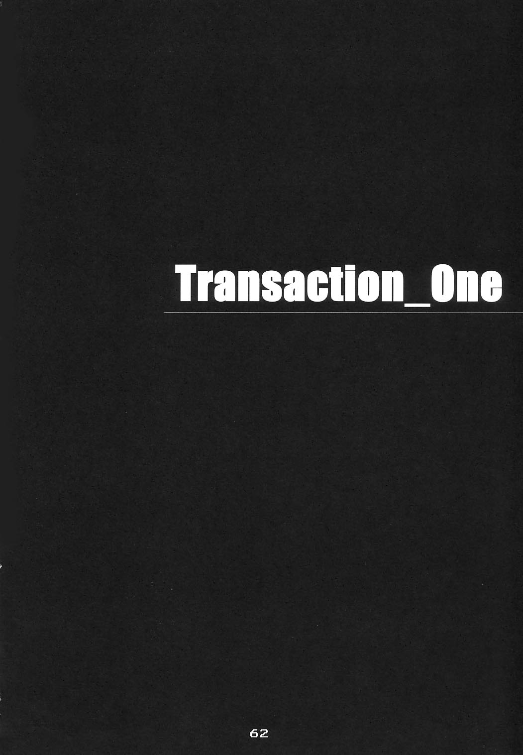 (C65) [PINK VISION (都築真紀)] Transaction_One