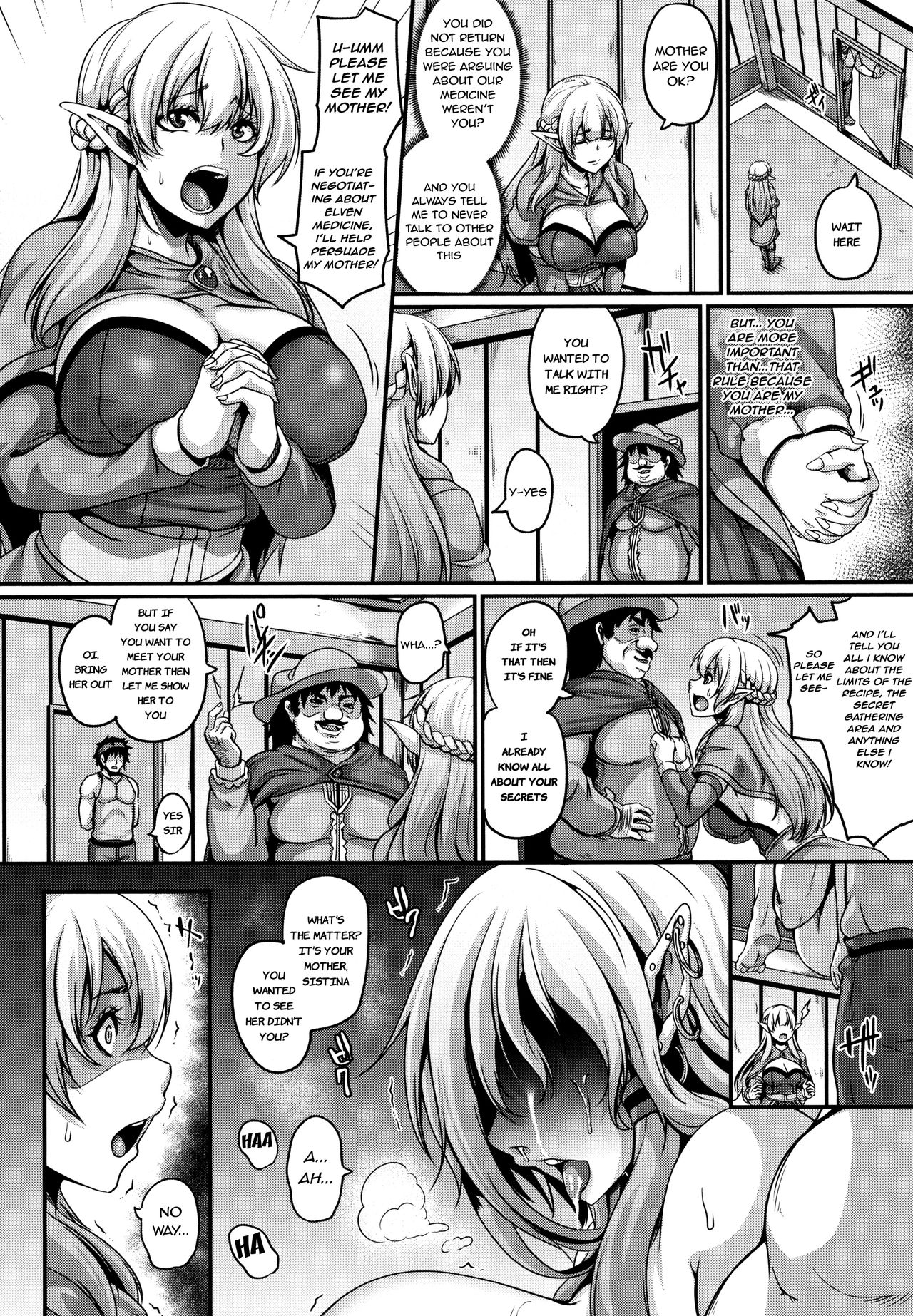 [一弘] 囚われのエルフ母娘 (愛嬢の淫辱エルフ) [英訳]