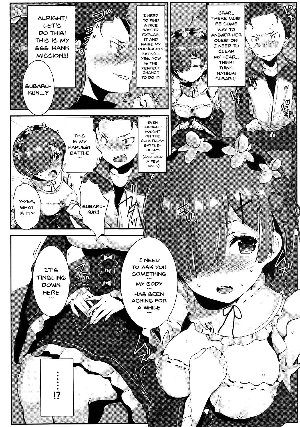 (C90) [魔太郎 (魔太郎)] レムのエッチな悩みを解決してくださいっ (Re:ゼロから始める異世界生活) [英訳]