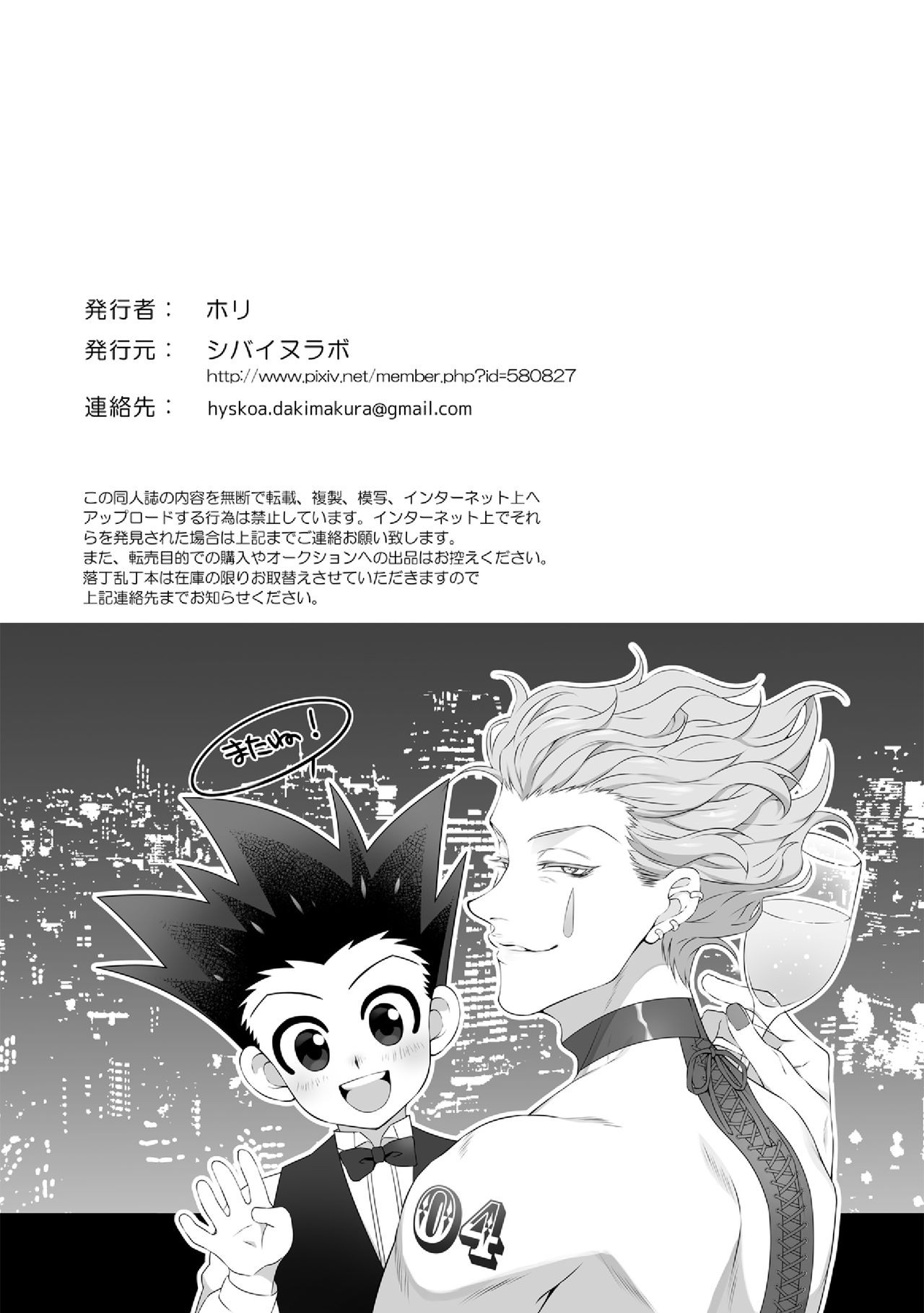 [シバイヌラボ (ホリ)] ヒソゴン_寄稿データ詰め合わせ (HUNTER×HUNTER) [DL版]