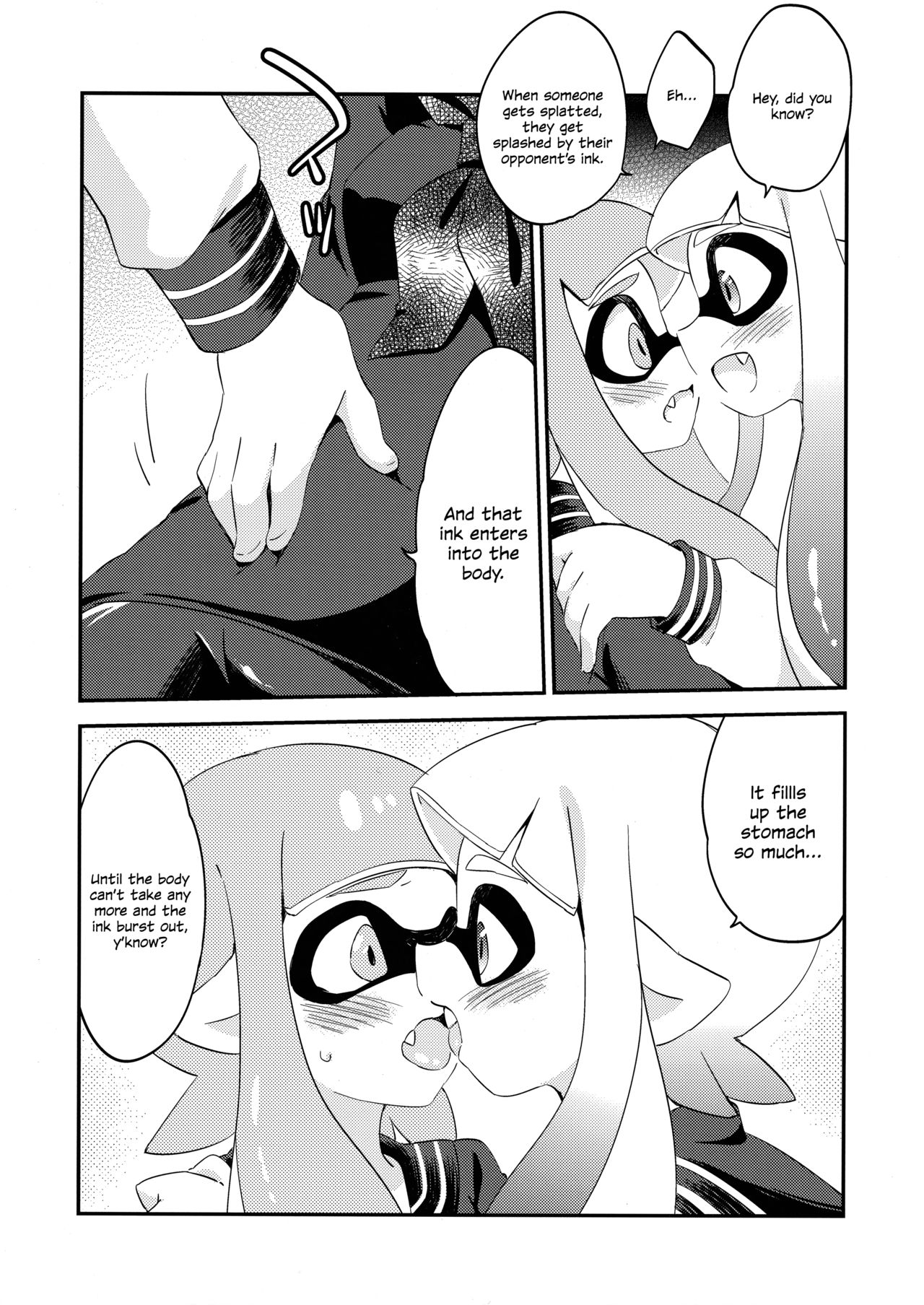 (C89) [ころもにゅ (えろ豆)] 百合イカ ガチ♥ッチ レモンとミルク (スプラトゥーン) [英訳]