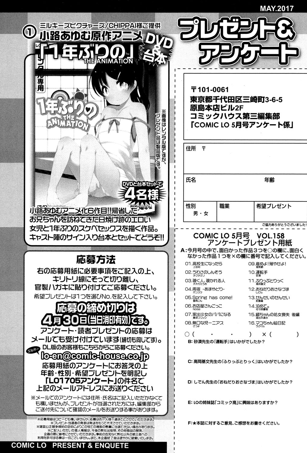 COMIC LO 2017年5月号 [DL版]