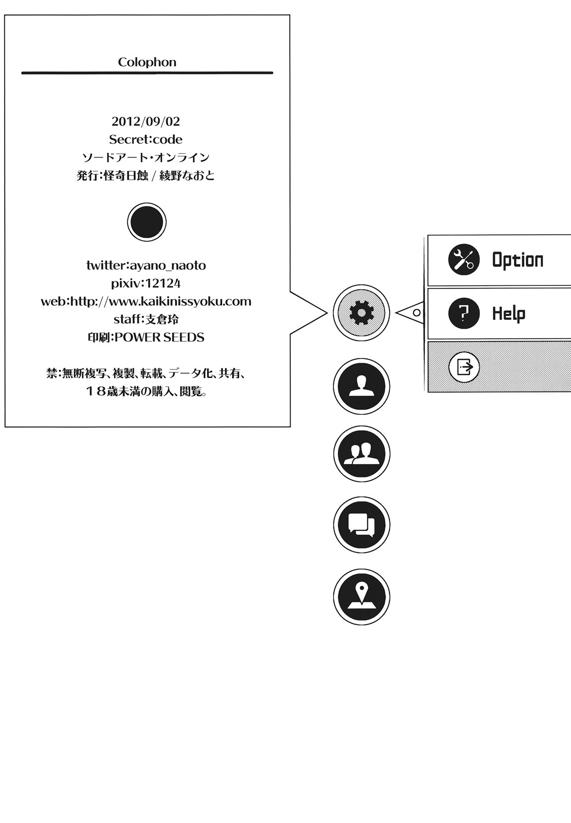 (こみトレ20) [怪奇日蝕 (綾野なおと)] Secret：code (ソードアート・オンライン)