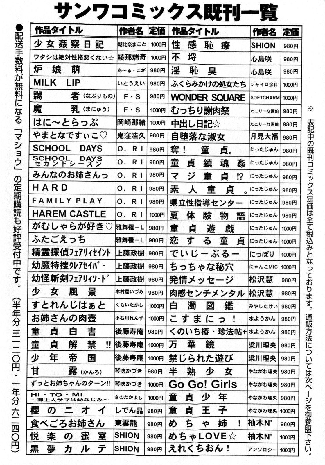 コミック・マショウ 2010年6月号