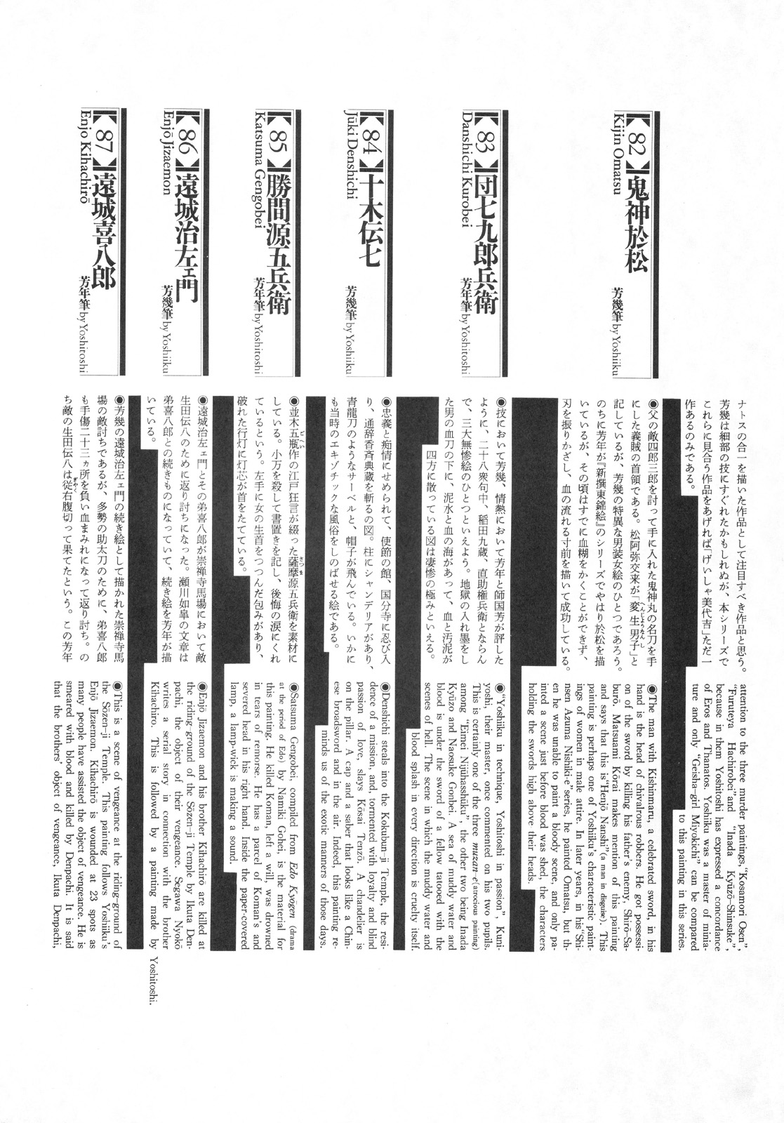 江戸昭和競作 - 無惨絵·英名二十八衆句