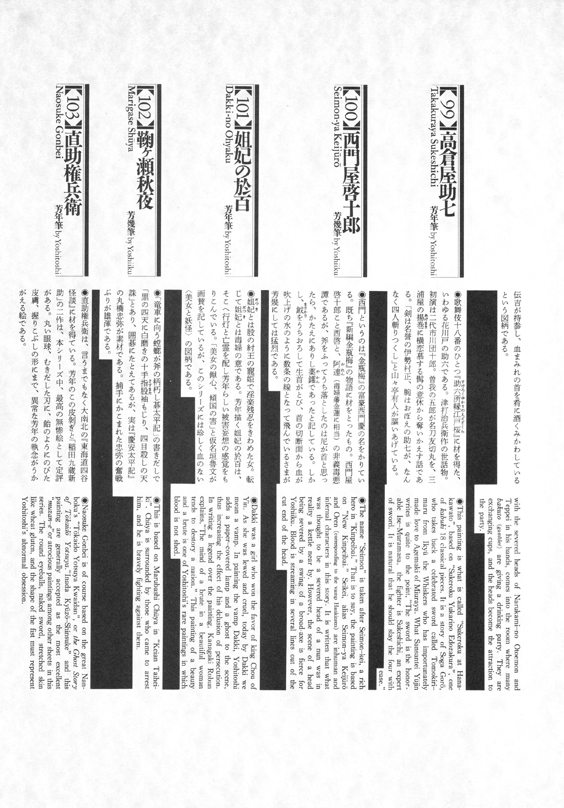 江戸昭和競作 - 無惨絵·英名二十八衆句