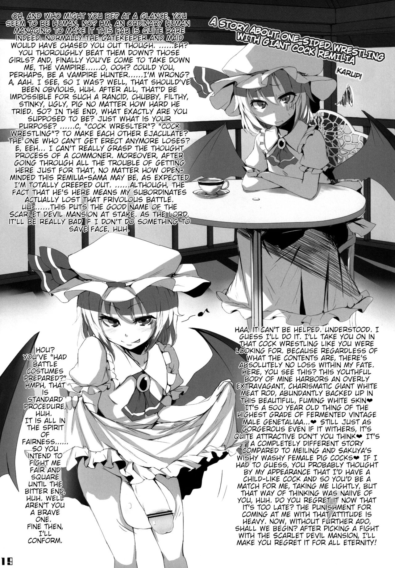 (紅楼夢9) [Stapspats (よろず)] 幻想郷フタナリチンポレスリング合同誌 GFCW Extreme (東方Project) [英訳]