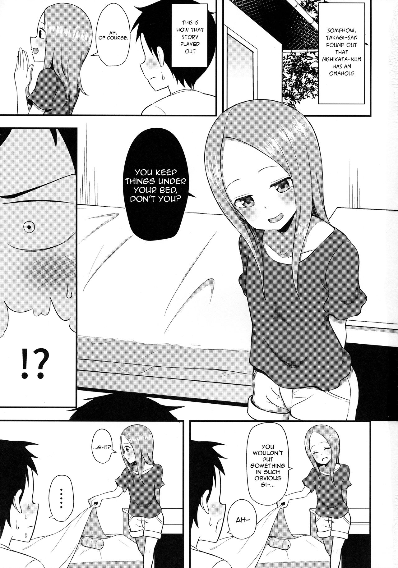 (COMIC1☆13) [Starmine18 (HANABi)] 高木さんとオナホール (からかい上手の高木さん) [英訳]