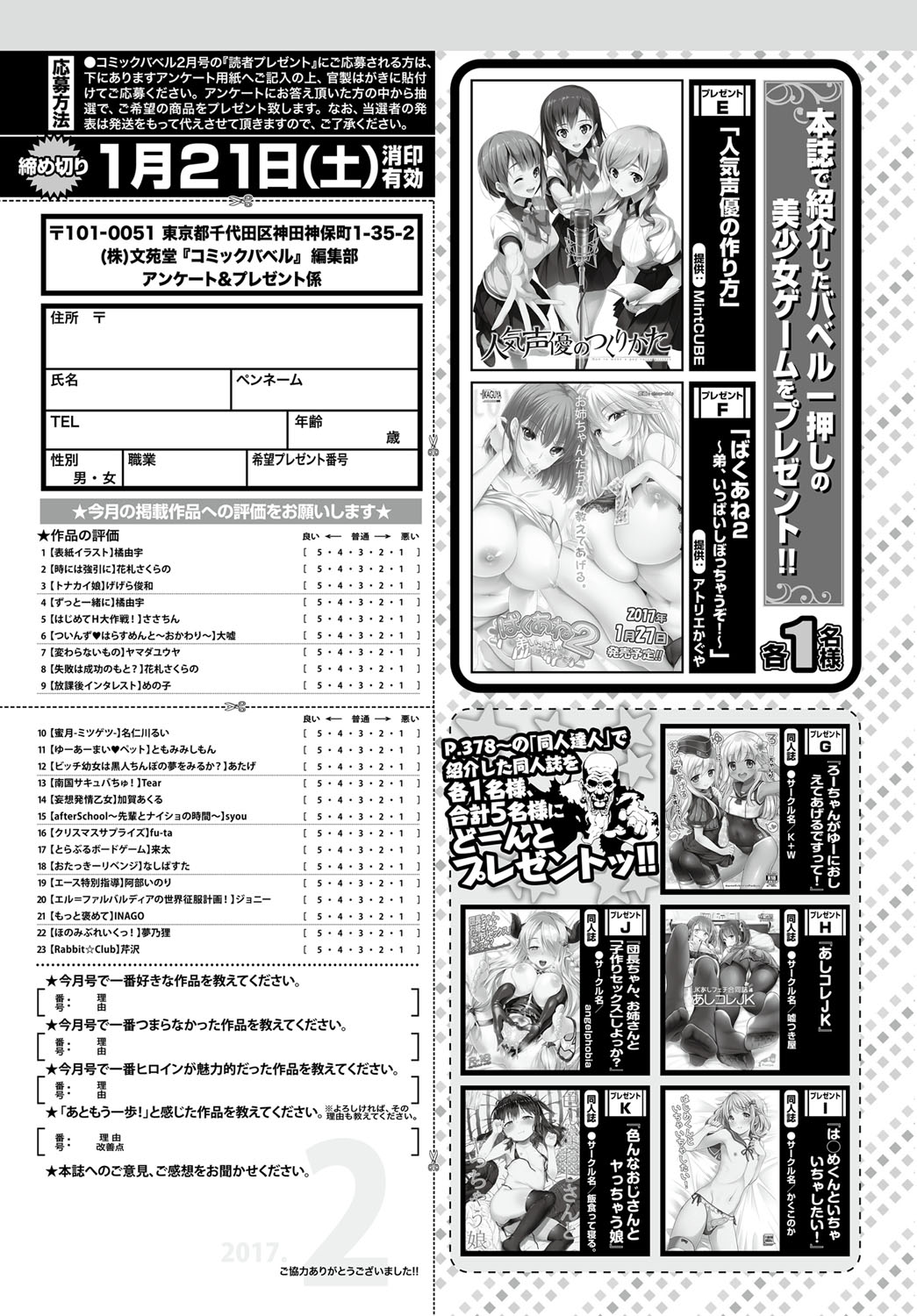 COMIC BAVEL 2017年2月号 [DL版]