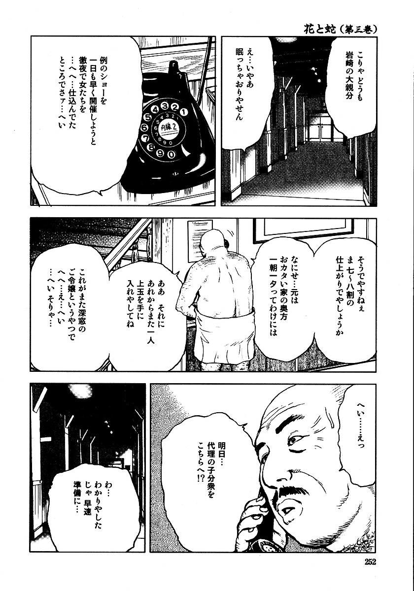 [長田要, 団鬼六] 花と蛇 第三集