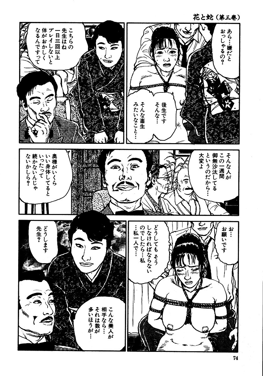 [長田要, 団鬼六] 花と蛇 第三集