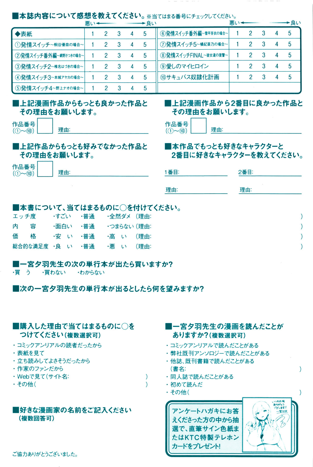 [一宮夕羽] 発情スイッチ ～堕とされた少女達～ + 4Pリーフレット