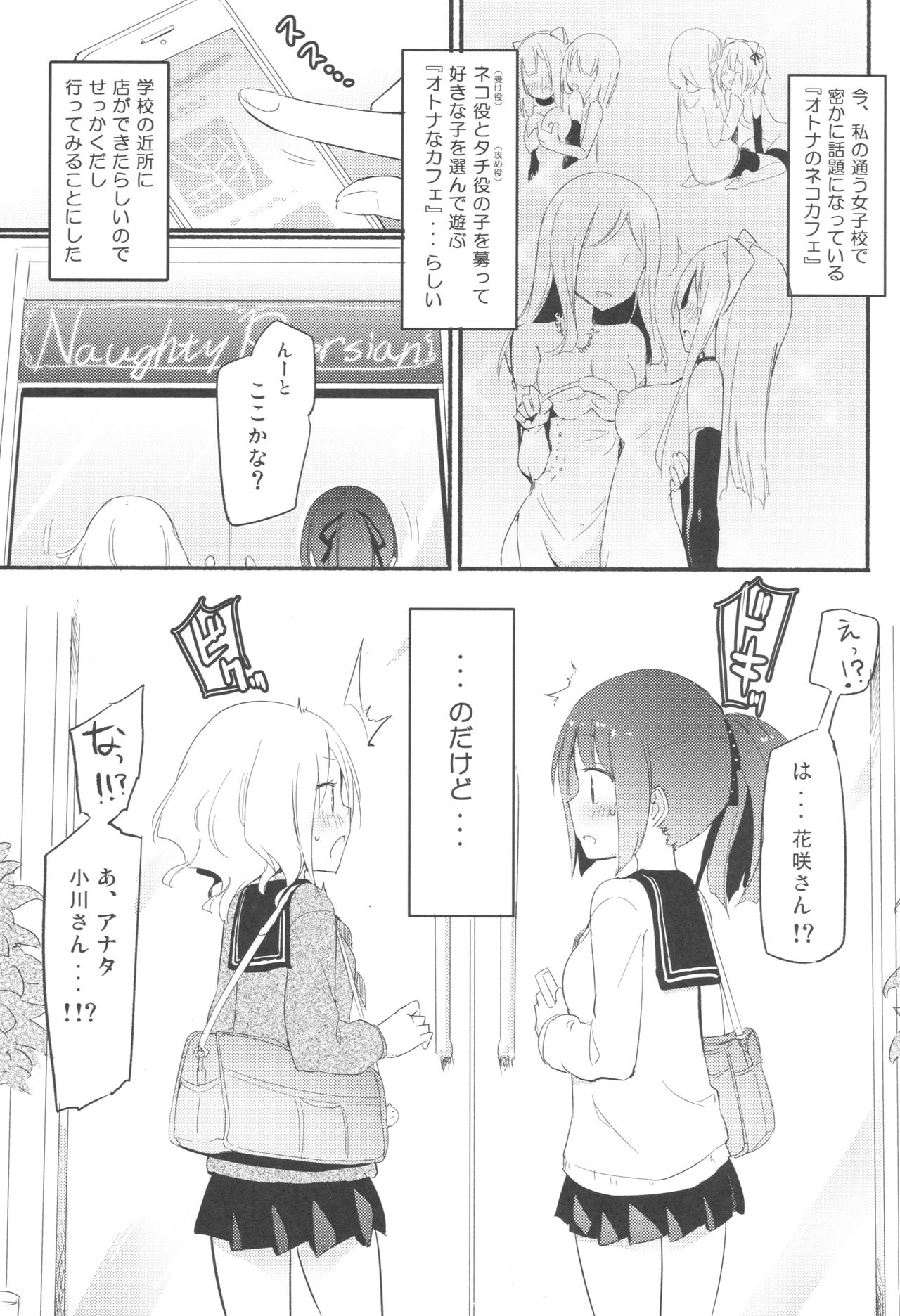 (コミティア120) [ほむら屋★プレアデス、SC (焔すばる、牛乳リンダ)] タチまっしぐら ～ネコ♀カフェ百合合同～