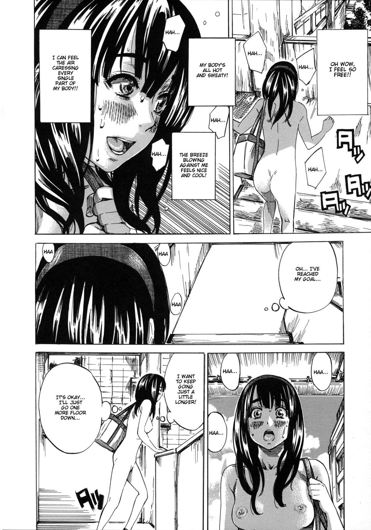 [MARUTA] 柏崎美紀はいろんな場所で全裸散歩してみた。 第1-4話 [英訳]