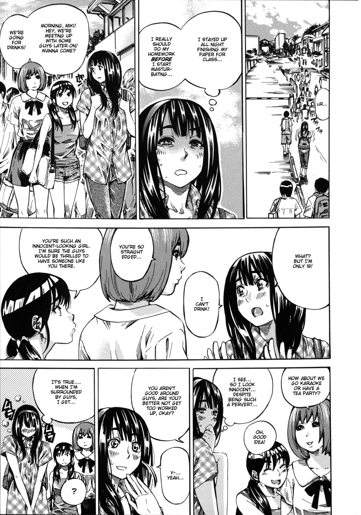 [MARUTA] 柏崎美紀はいろんな場所で全裸散歩してみた。 第1-4話 [英訳]