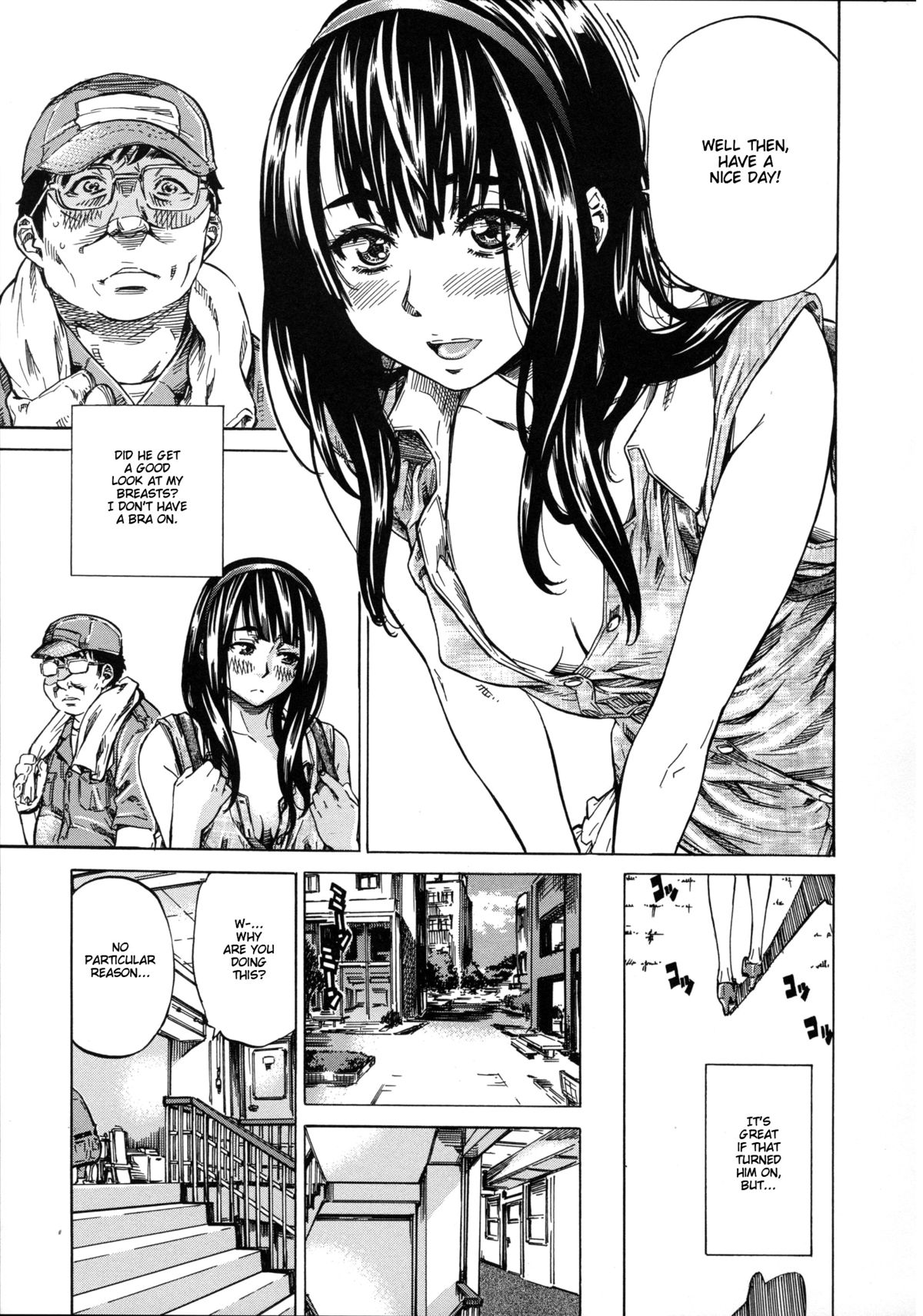 [MARUTA] 柏崎美紀はいろんな場所で全裸散歩してみた。 第1-4話 [英訳]