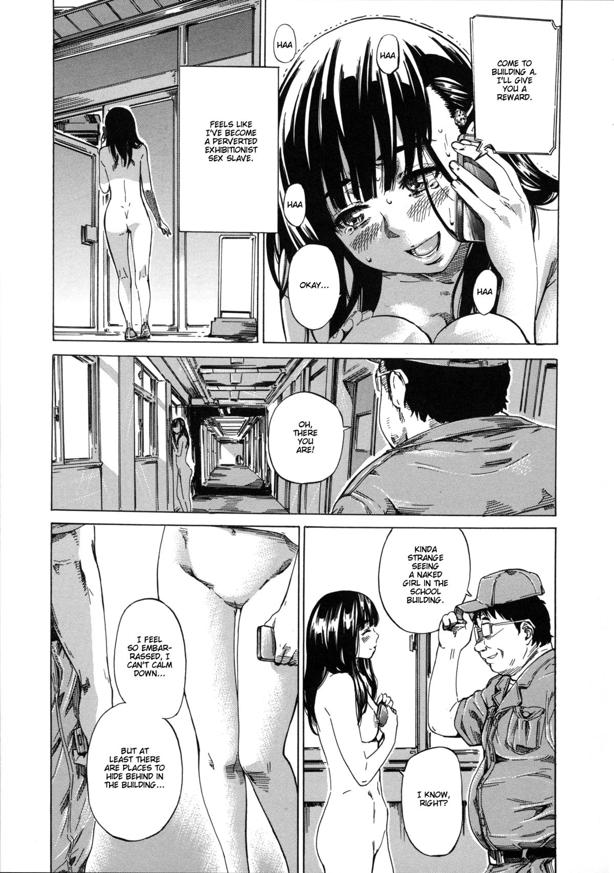 [MARUTA] 柏崎美紀はいろんな場所で全裸散歩してみた。 第1-4話 [英訳]