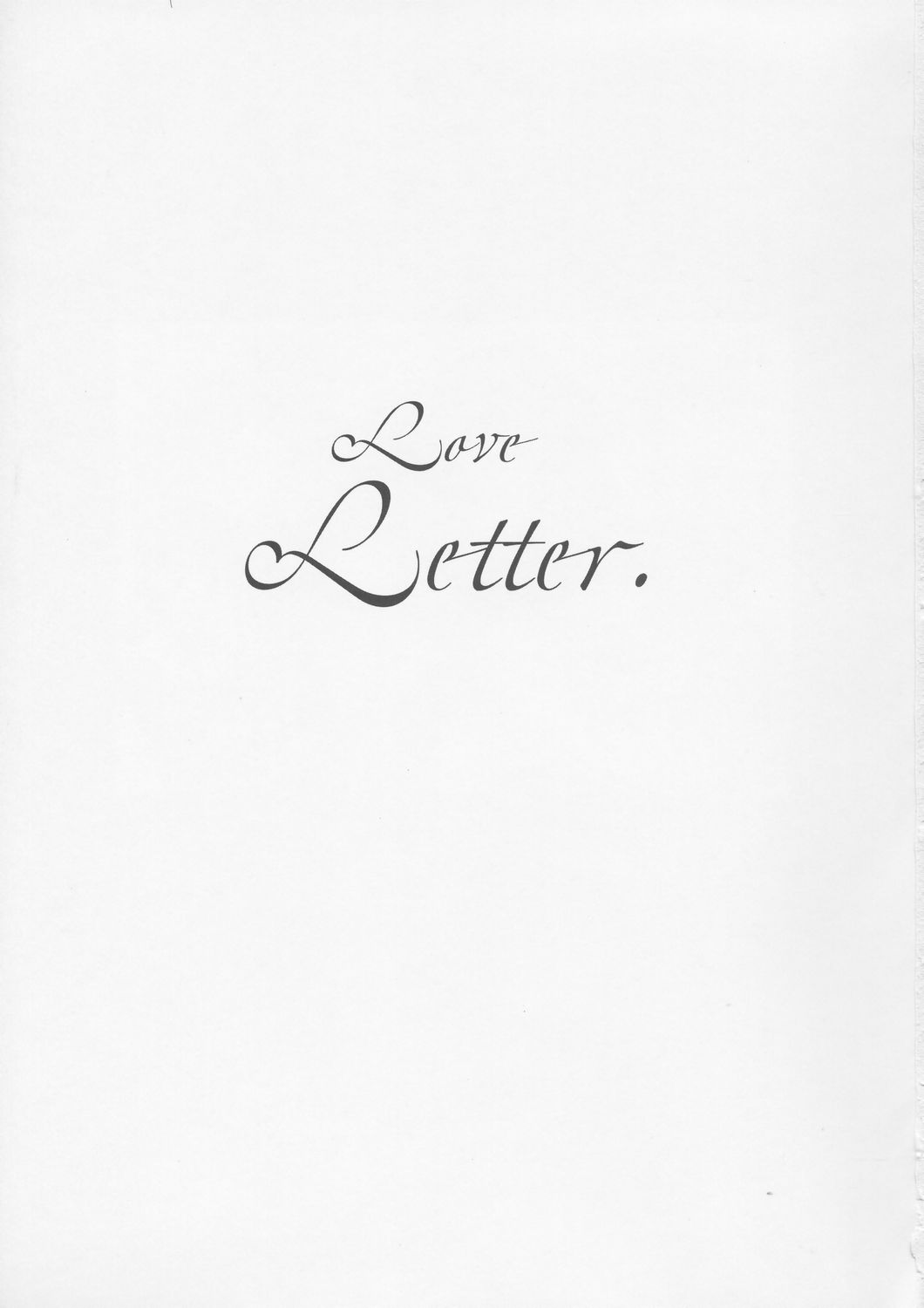 (C66) [名作ネットワーク (みずのまこと)] Love Letter (マリア様がみてる)