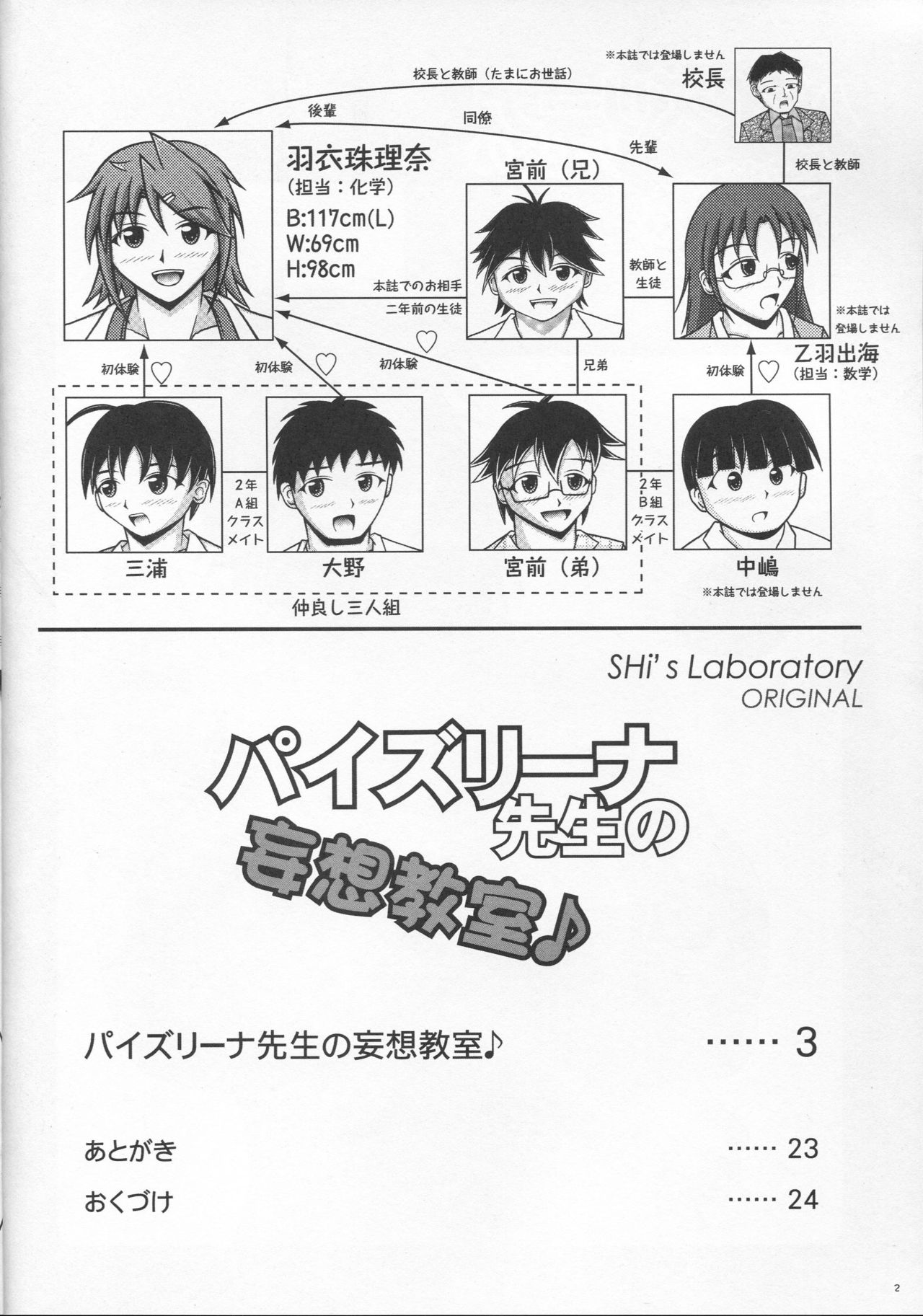 (C88) [SHi's Laboratory (SHINGO)] パイズリーナ先生の妄想教室♪