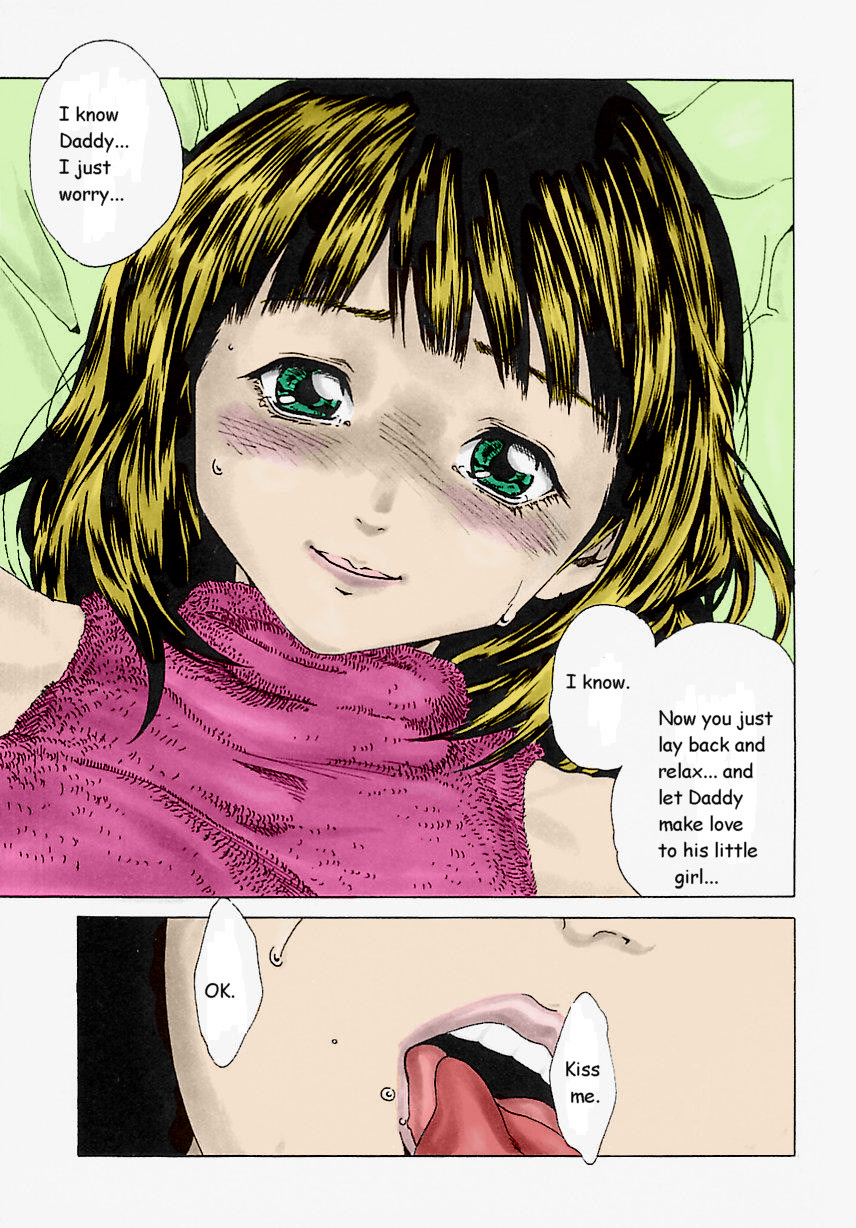 パパと二人きり[英語] [書き直し] [色付き] [無修正]
