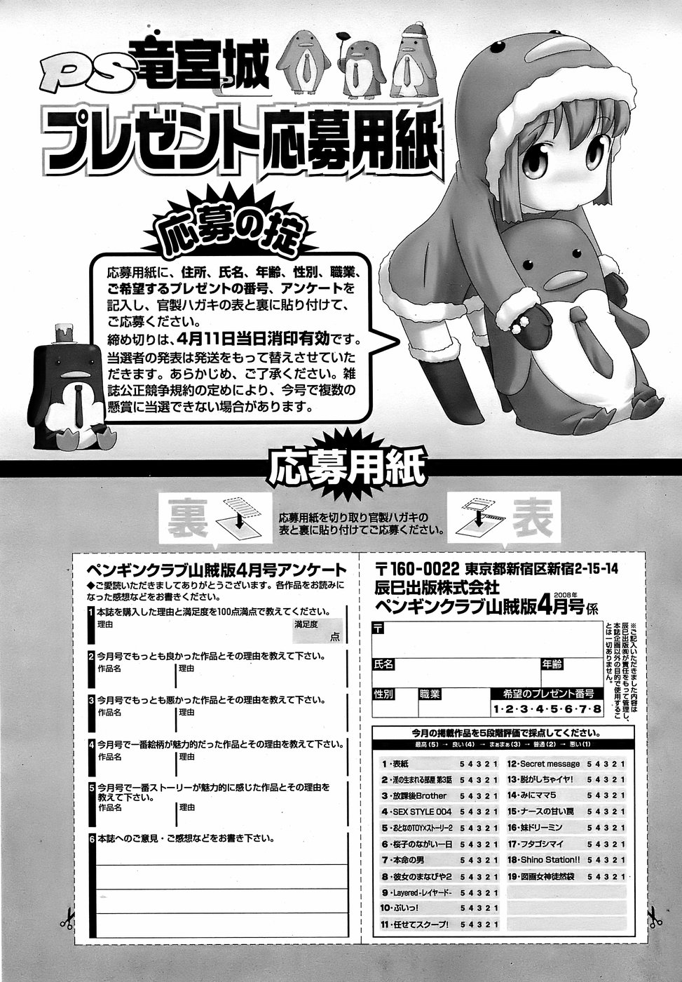 COMIC ペンギンクラブ 山賊版 2008年4月号