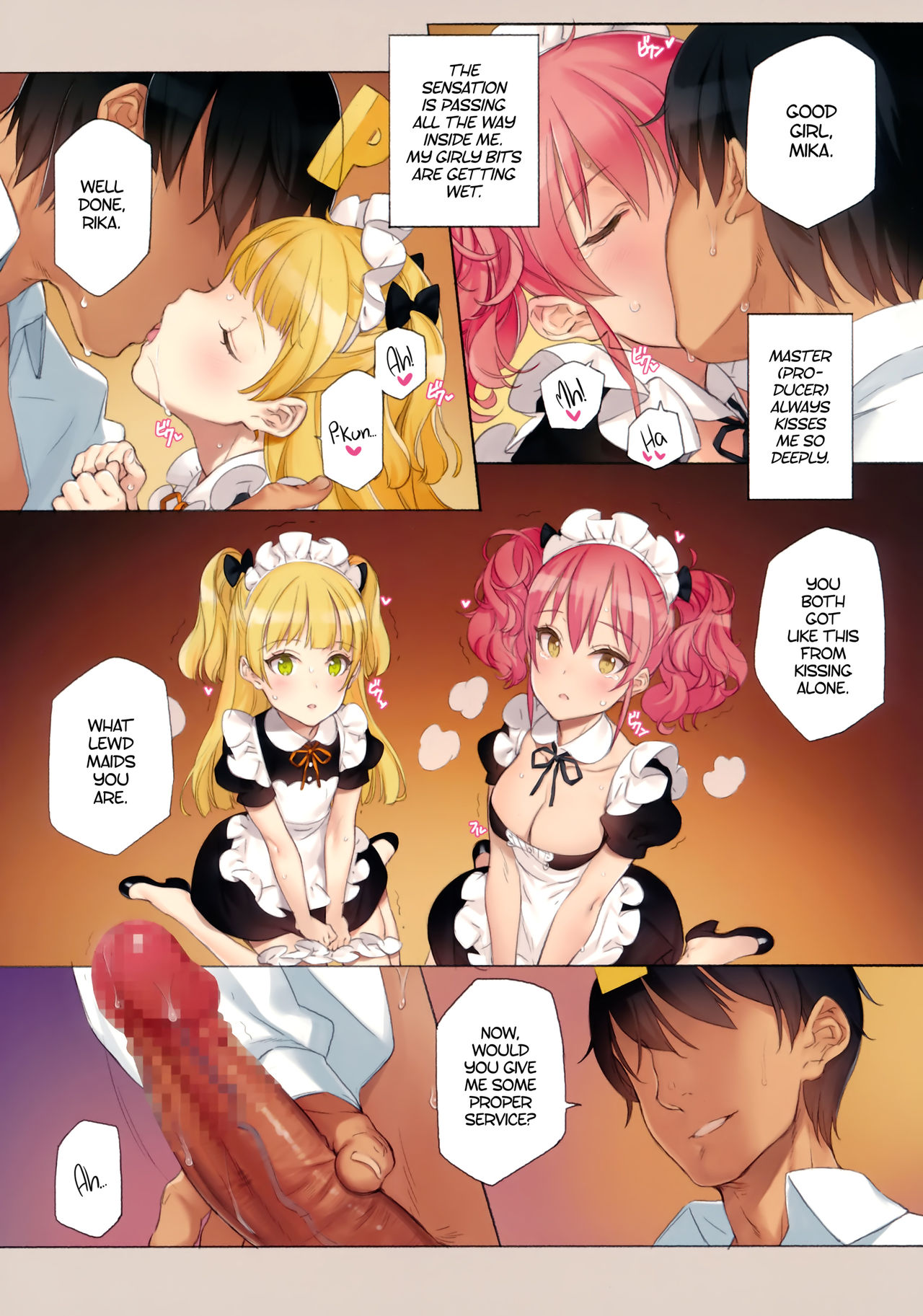 (C91) [少女騎士団 (大槍葦人)] ORDER*MAID*SISTERS 城ヶ崎姉妹とメイドSEXする本 (アイドルマスター シンデレラガールズ) [英訳]