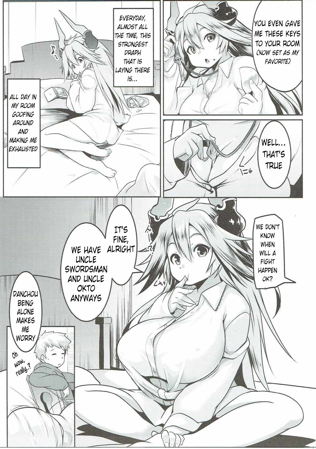 (サンクリ2016 Autumn) [ヒツジ企画 (むねしろ)] うちのサラーサのおっぱいが気になって集中できない! (グランブルーファンタジー) [英訳]