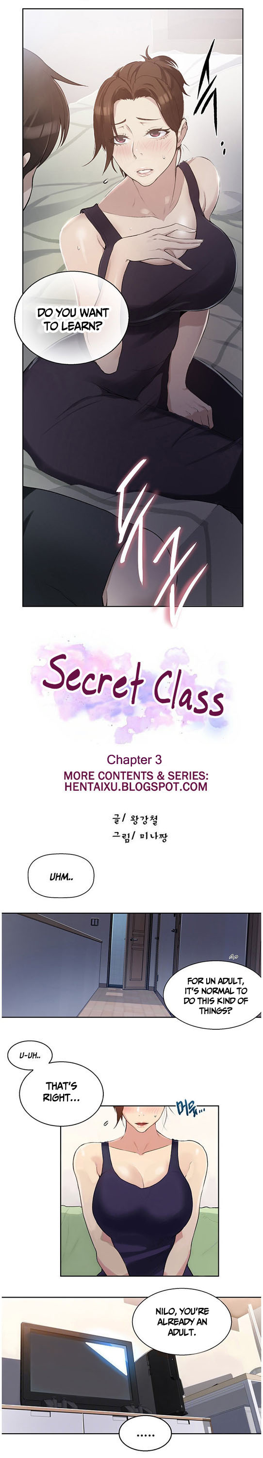 [Wang Kang Cheol, Minachan] Secret Class Ch.3/? [English] [Hentai Universe]