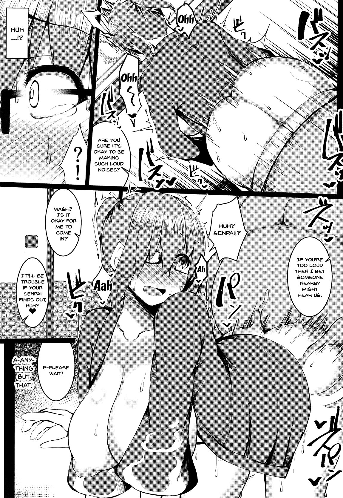 (COMIC1☆15) [朝寝坊クライシス (明寝マン)] な、なんでもないです先輩 (Fate/Grand Order) [英訳]