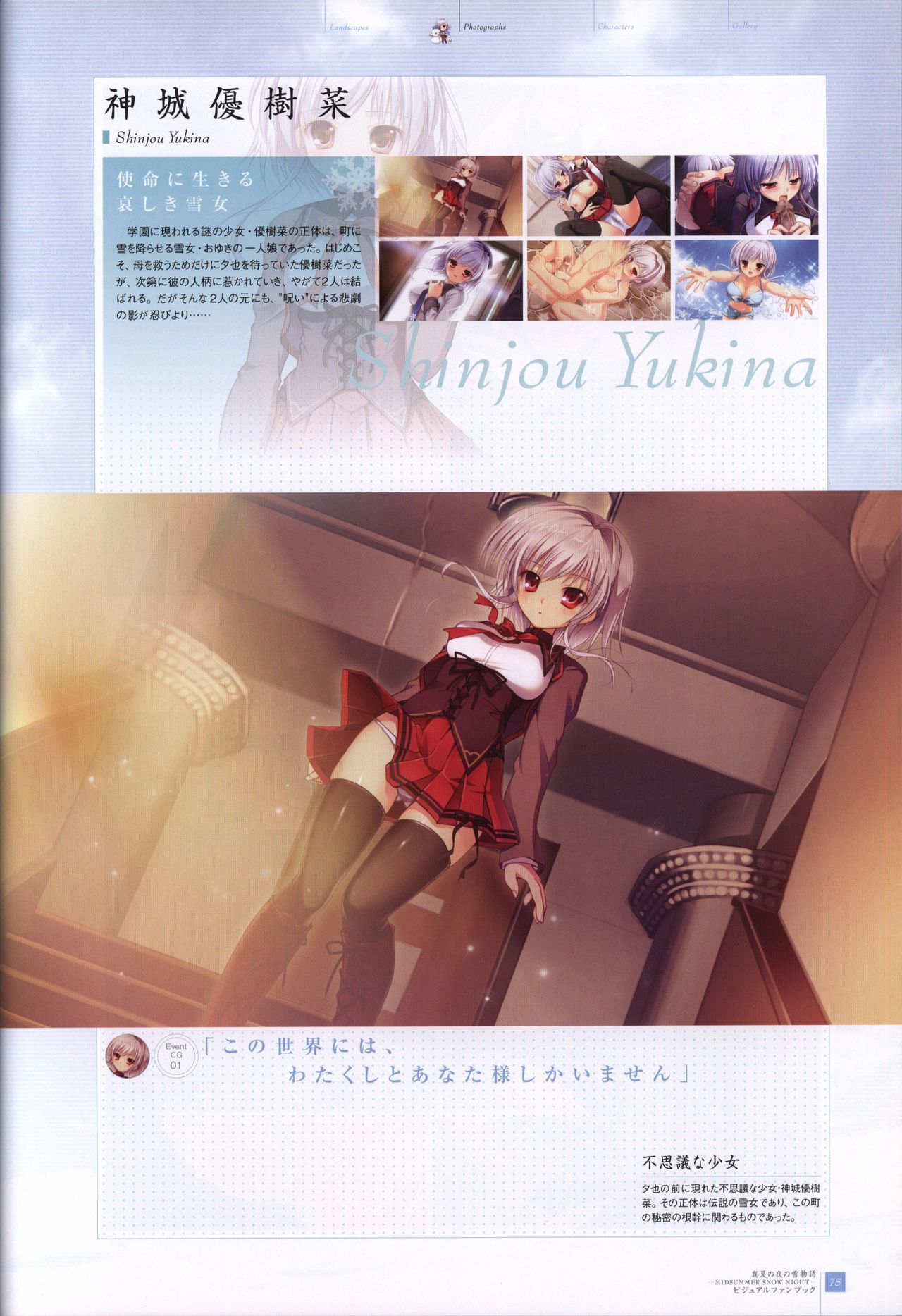 真夏の夜の雪物語-MIDSUMMERSNOWNIGHT-ビジュアルファンブック