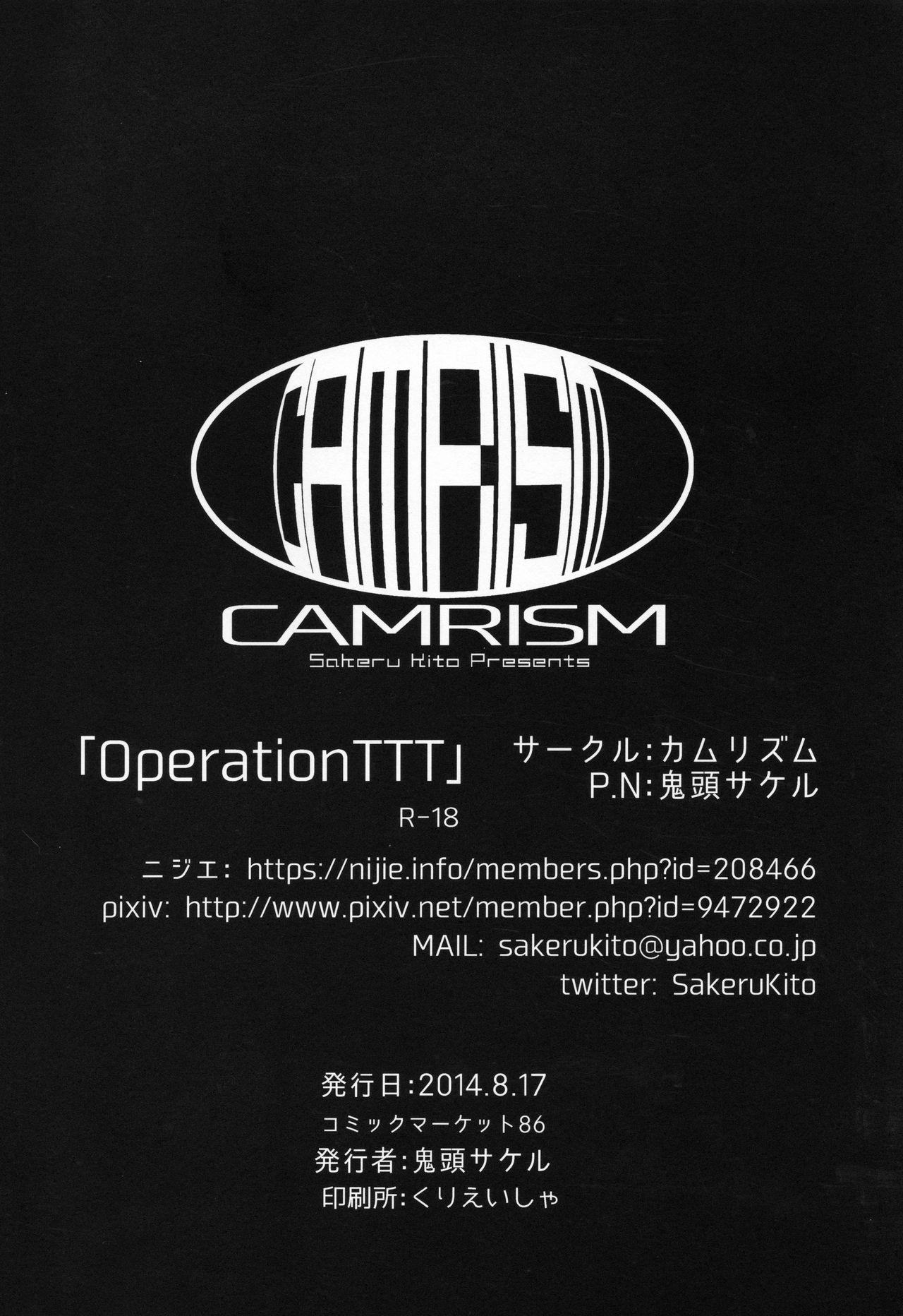 (C86) [カムリズム (鬼頭サケル)] OperationTTT (艦隊これくしょん -艦これ-)