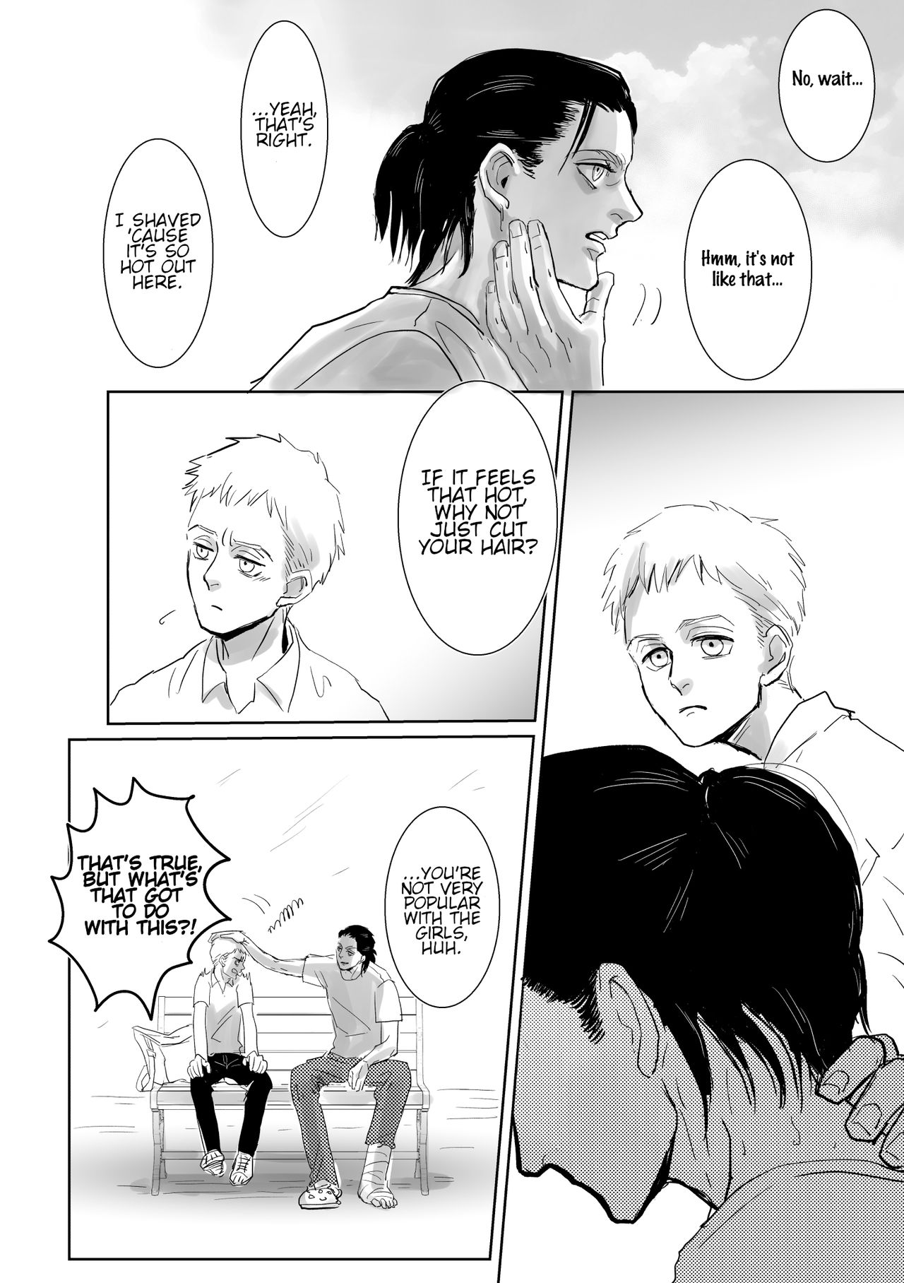 [潮流 (しおみ)] BOYS, IN THE BLUE MOOM SHADOWS 少年は青い月の影に (進撃の巨人) [英訳] [DL版]